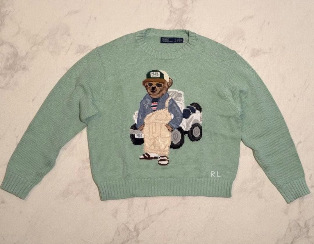 【美品】ポロベアニット