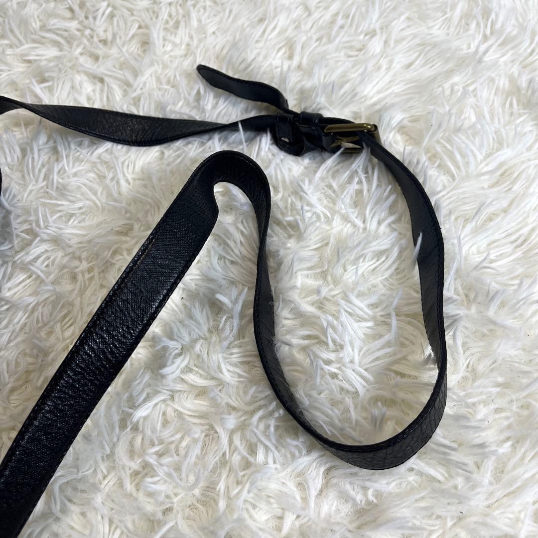 超希少✨ PRADA メッセンジャーバッグ 三角ロゴ 黒 ナイロン レザー