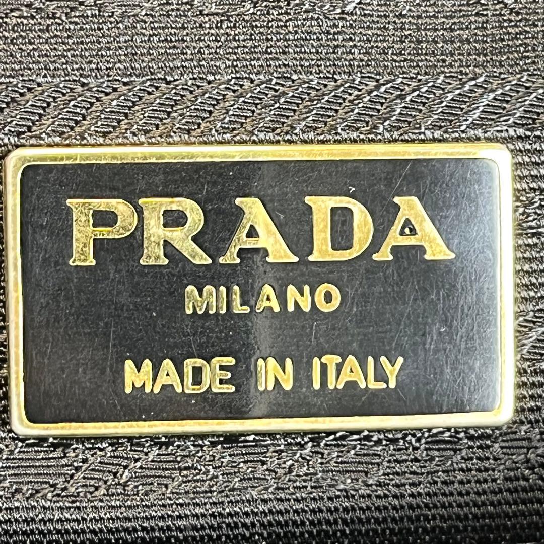 超希少✨ PRADA メッセンジャーバッグ 三角ロゴ 黒 ナイロン レザー