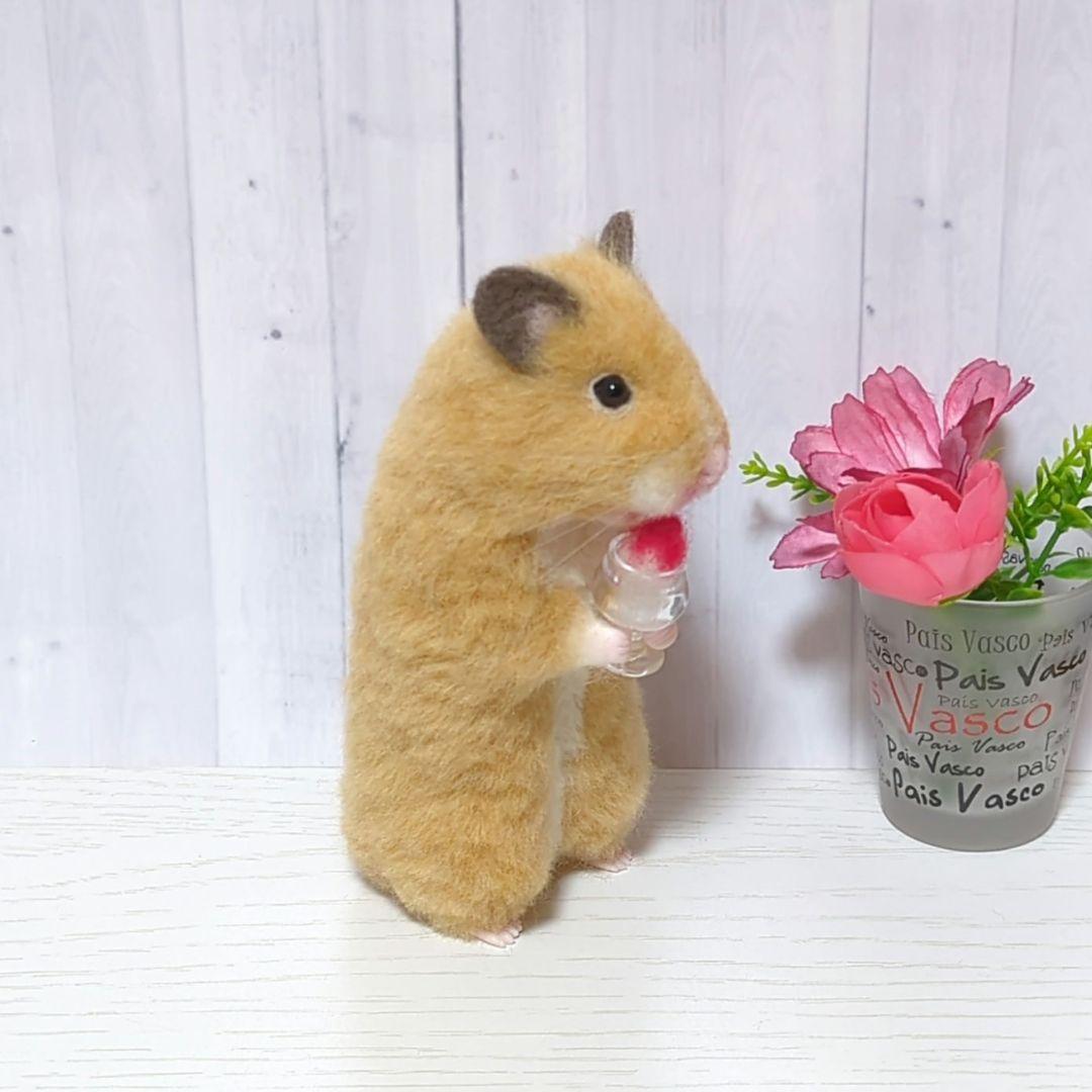 キンクマハムスター＆かき氷◇羊毛フェルト