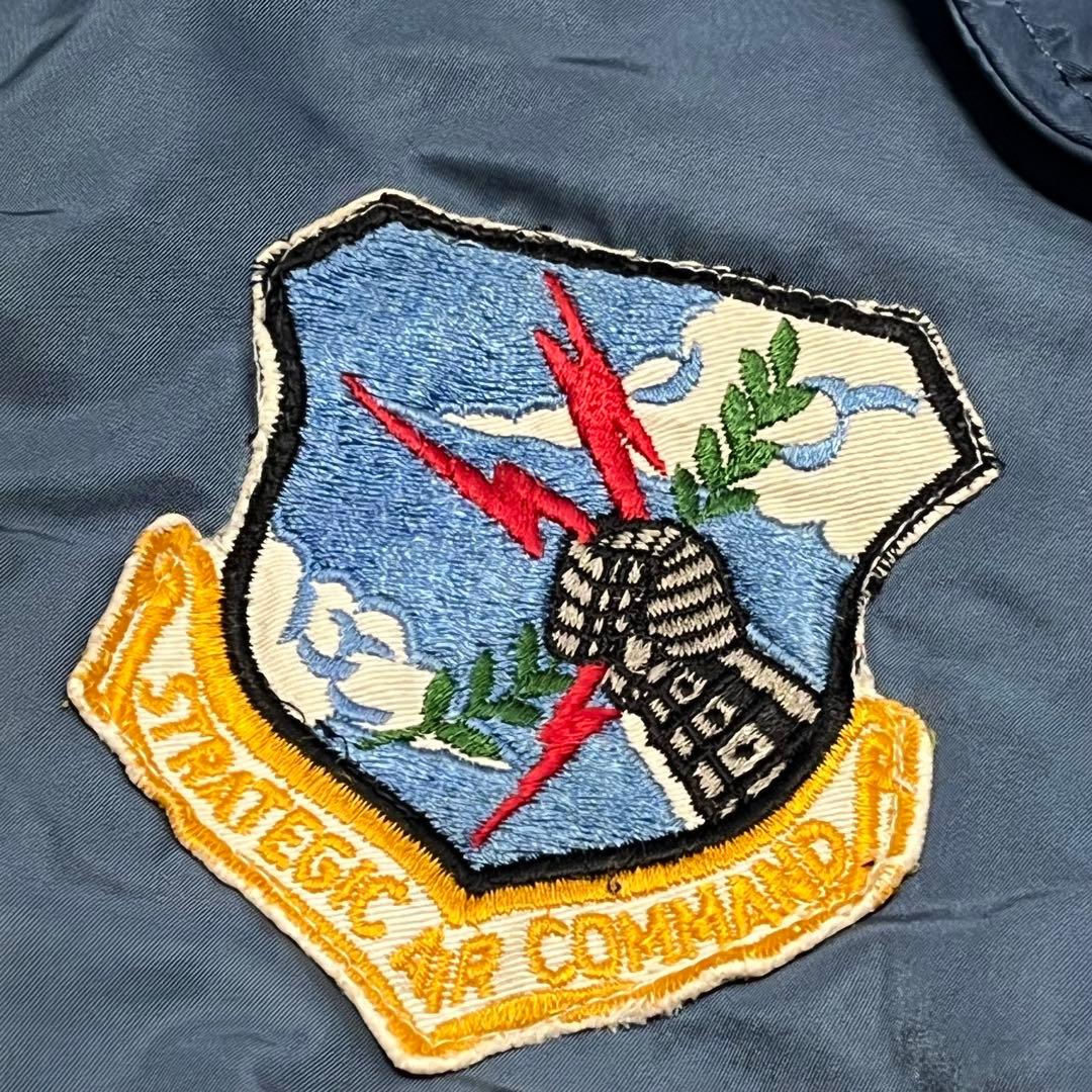 1100 ALPHA B-15D USA製 L SACパッチ 焼け味アリ