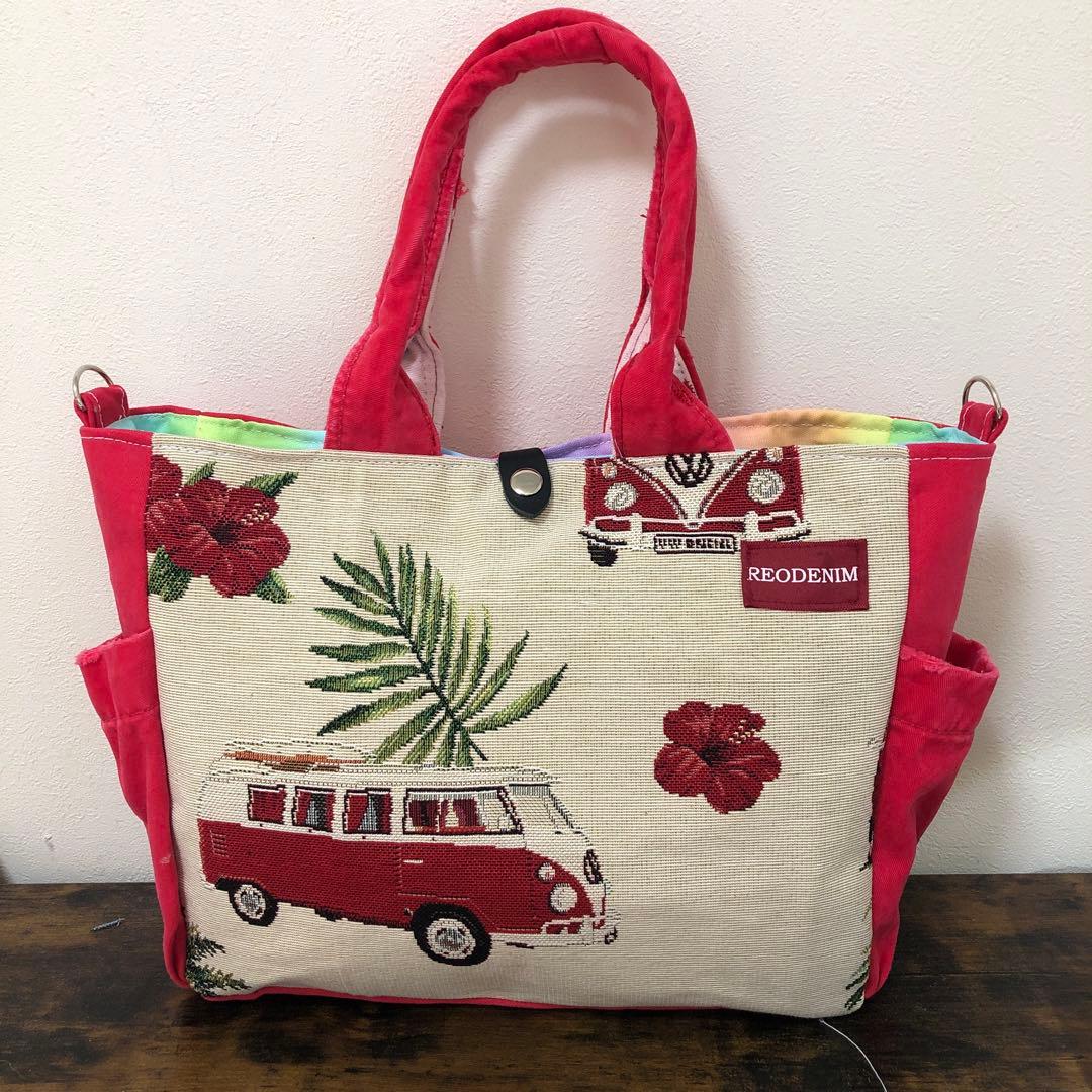 サイドポケットトートバッグ