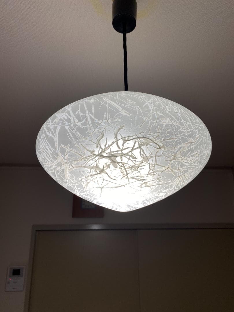 ヴィンテージ　ランプシェード　手吹ガラス