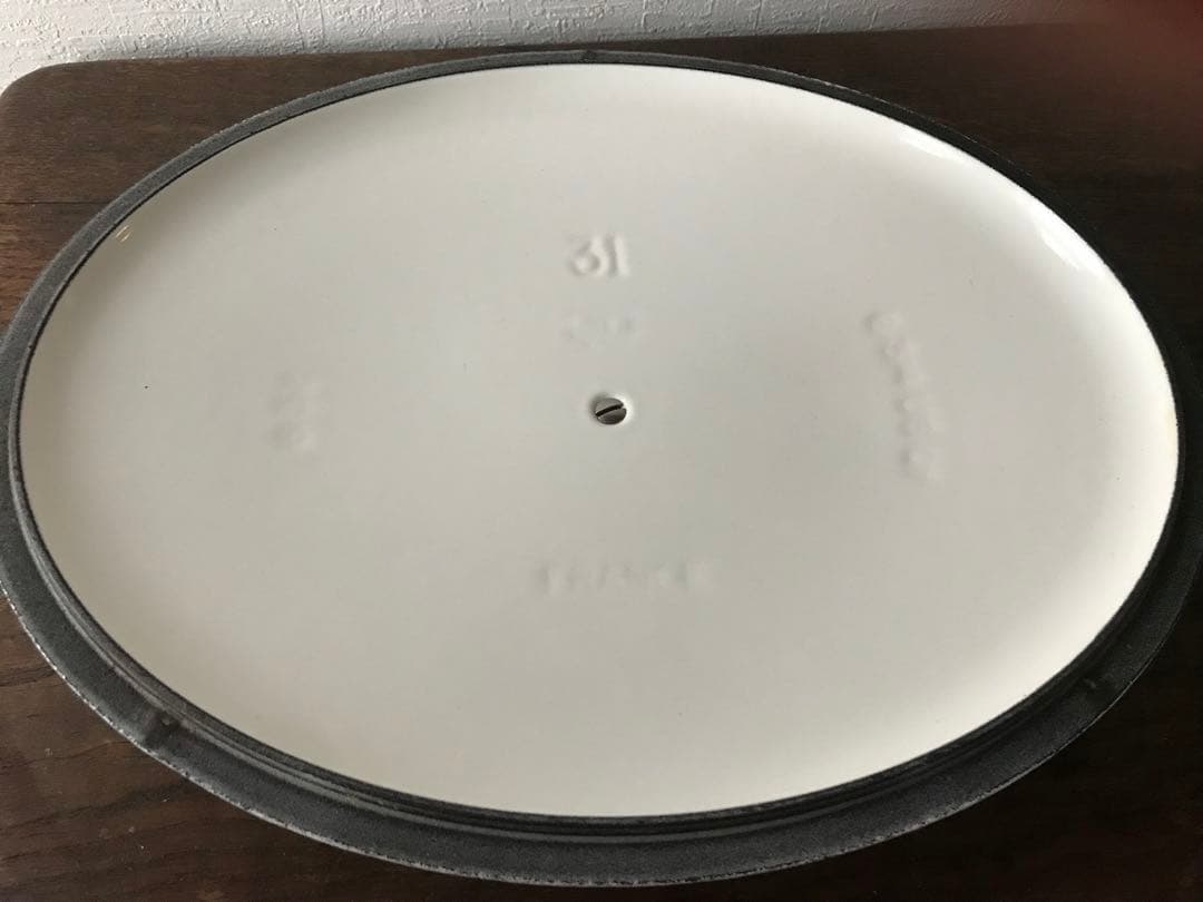 希少☆LE CREUSET ル・クルーゼ両手鍋 ホワイト31cm