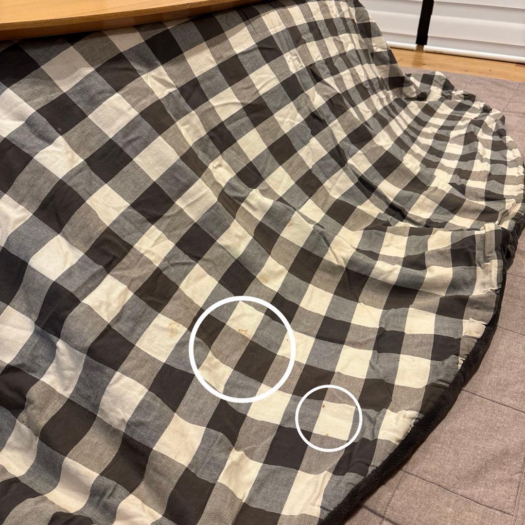 無印良品　楕円形こたつ 本体　タモ材曲木脚　フラットヒーター　こたつふとん　敷物