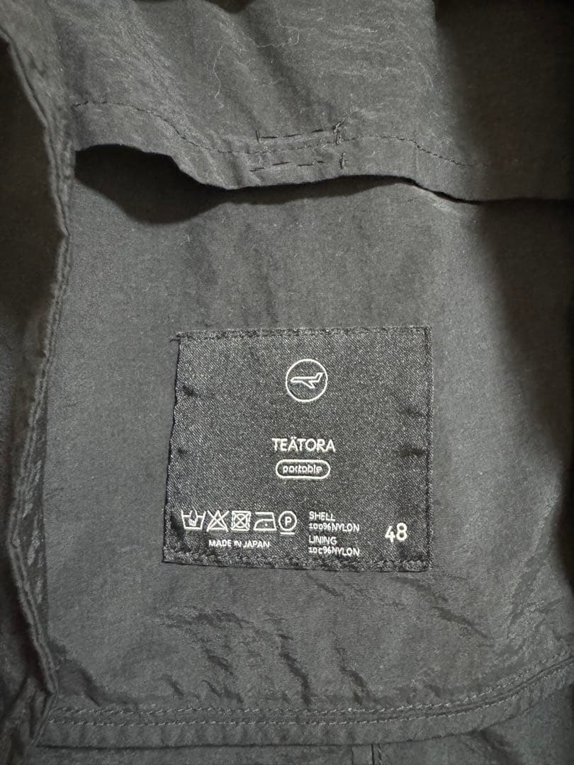 TEATORA WALLET COAT　テアトラウォレットコート　ブラック 48