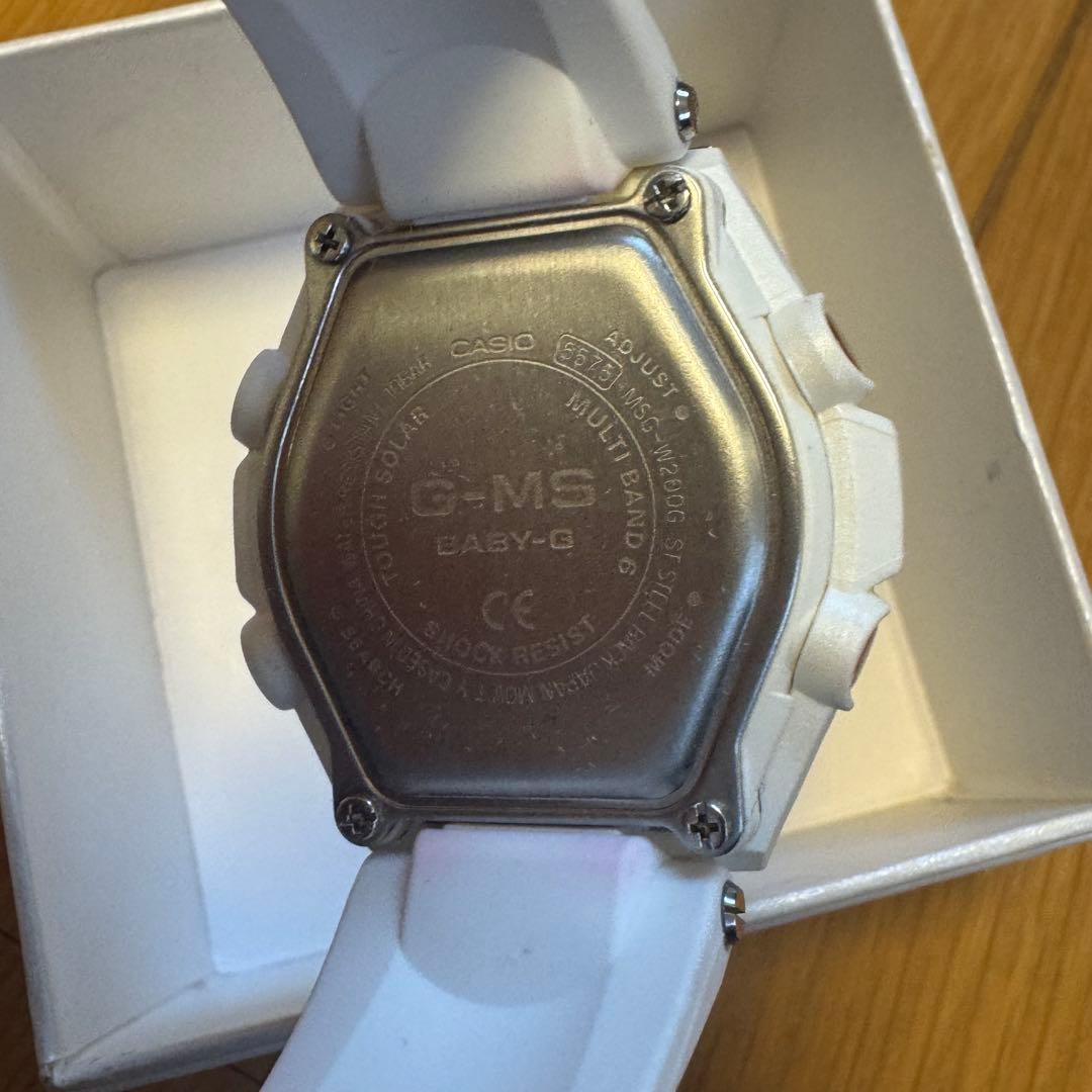 【美品】【即日発送】CASIO baby-G GMS ホワイトゴールド