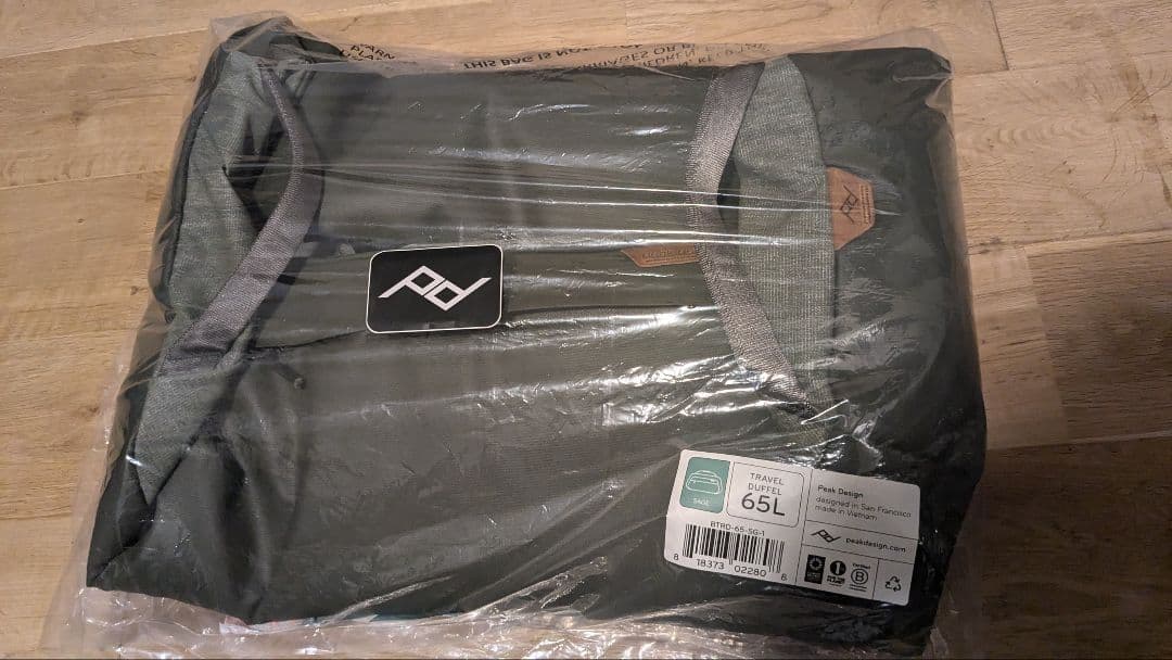 Peak Design(ピークデザイン）トラベルダッフル　65L