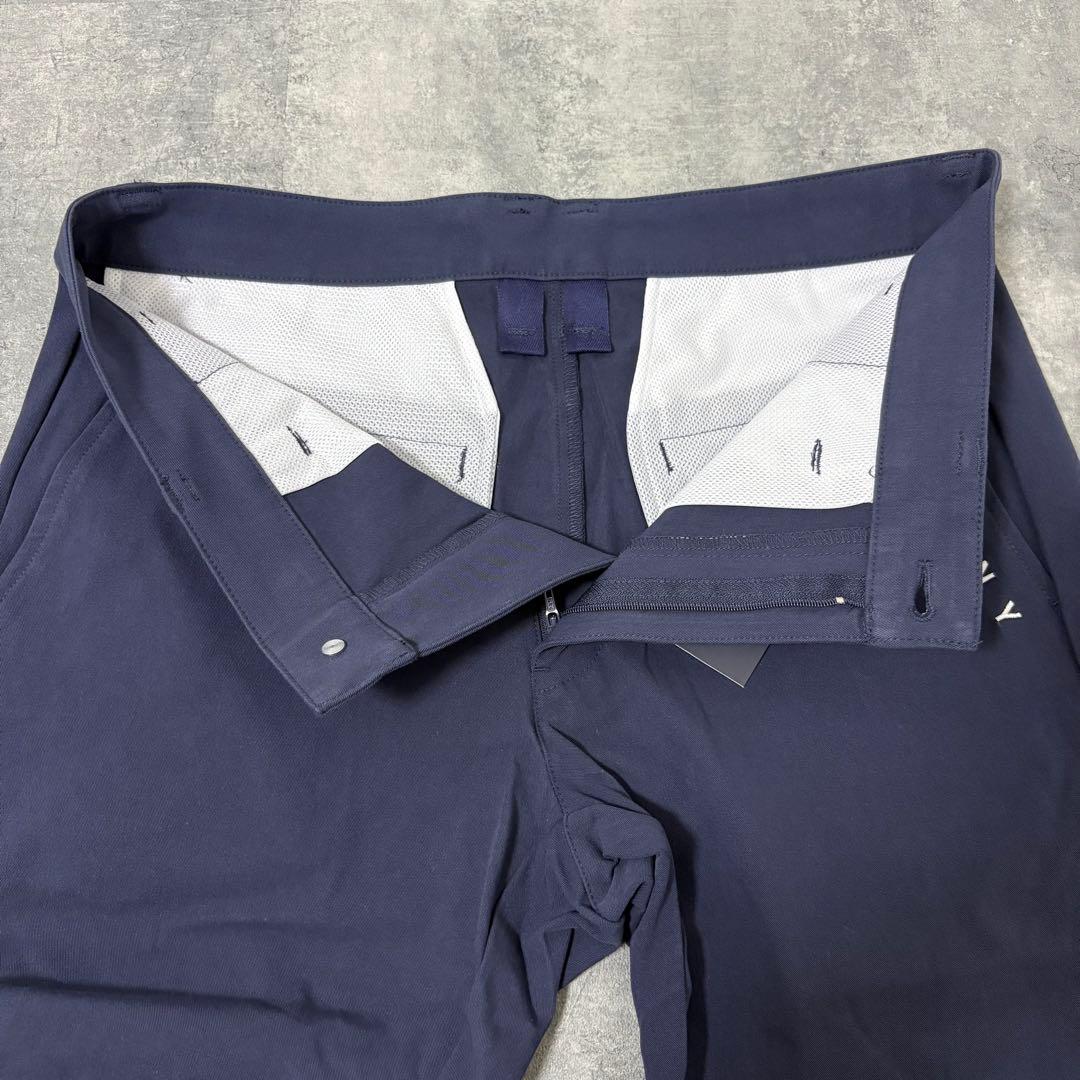 【新品】ジャックバニー　ストレッチパンツ　Mサイズ　ネイビー　ティーマーク
