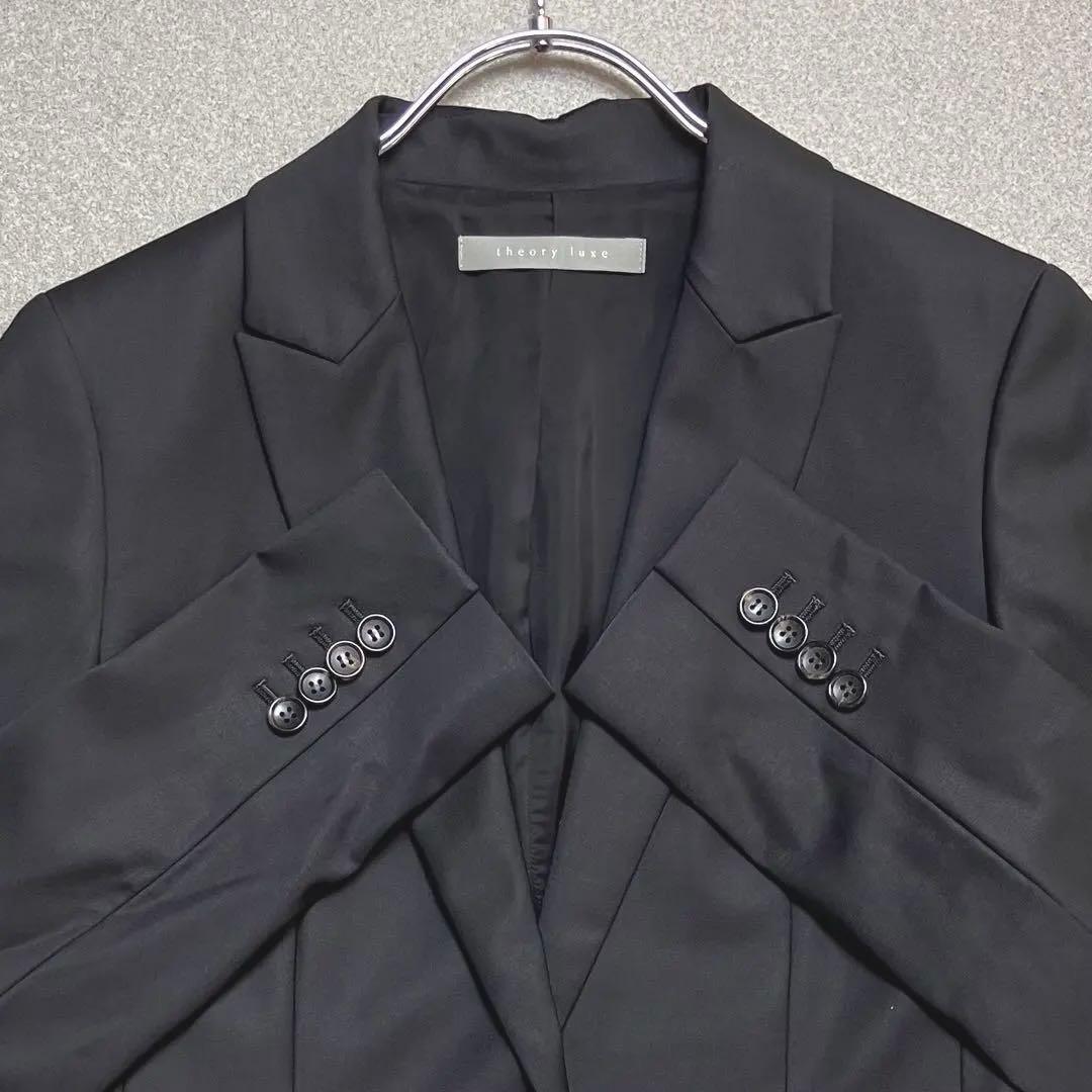 美品✨セオリーリュクス テーラードジャケット ストレッチ 1B セットアップ 黒