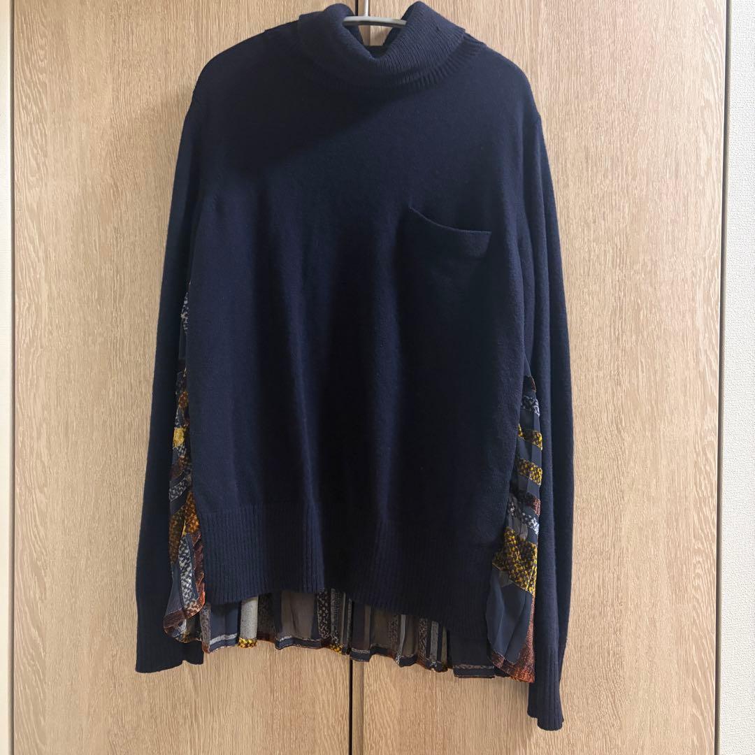 sacai タートルネックニット
