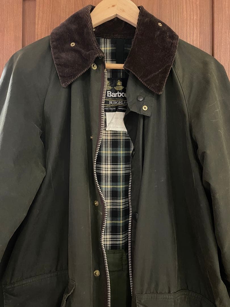 Barbour BURGHLEY c38 88年製　ビンテージ