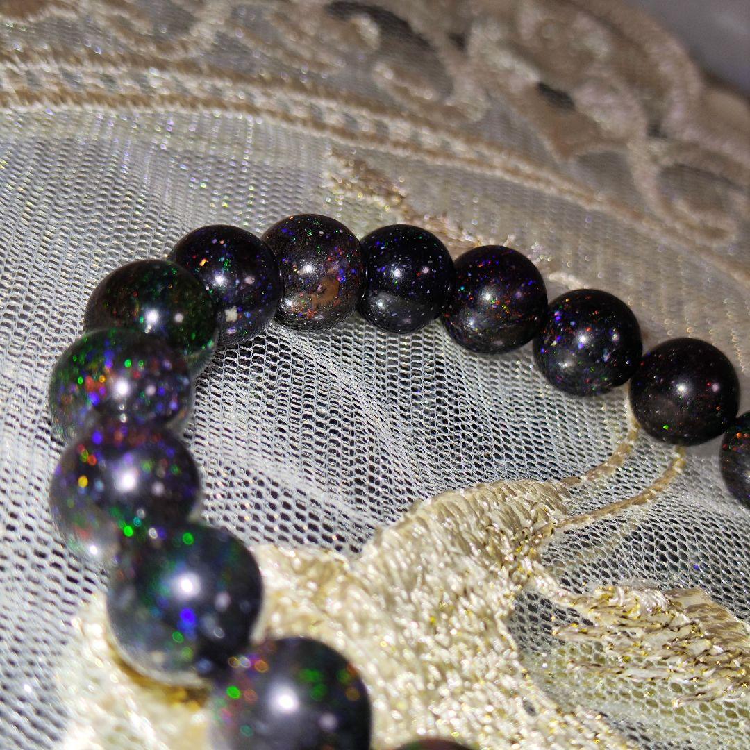 ◆高品質◆ブラックマトリックスオパール◆オパール◆ブレスレット◆天然石◆