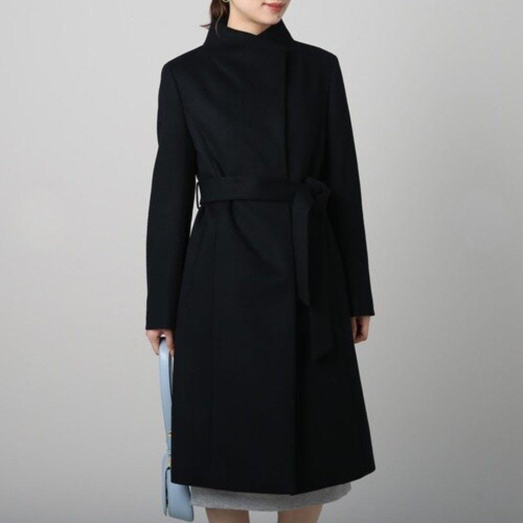 アンタイトル　2wayウールロングコートAライン　スーパー130　ベルト　日本製