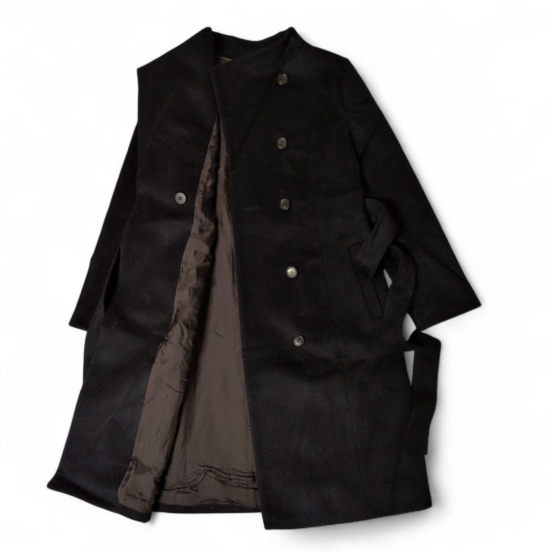 アンタイトル　2wayウールロングコートAライン　スーパー130　ベルト　日本製