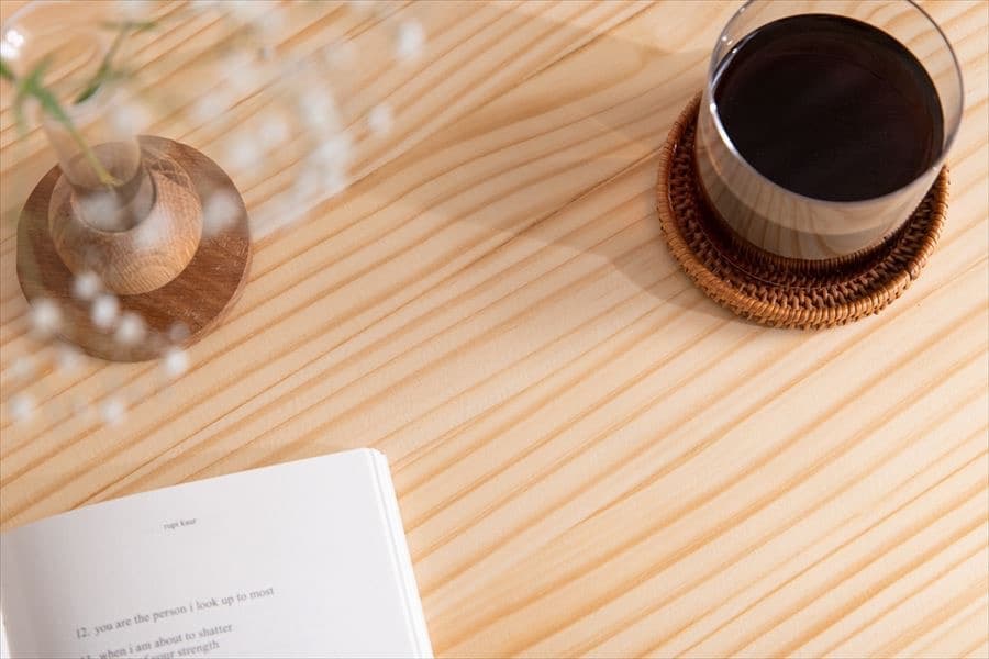 【送料無料】幅70cm Mer 折りたたみデスク&チェアセット 天然木 パイン材