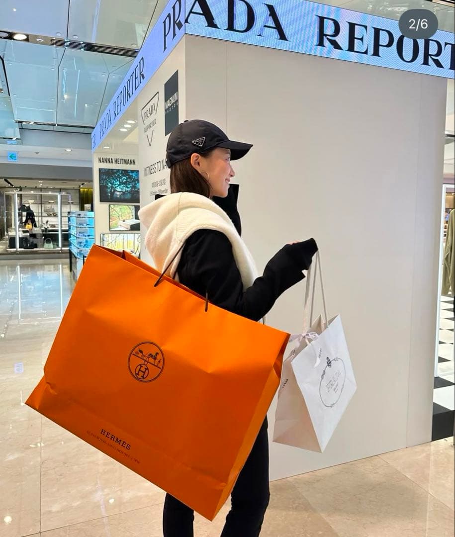 プラダ　ナイロン　キャップ　レディース　S 機内コーデ