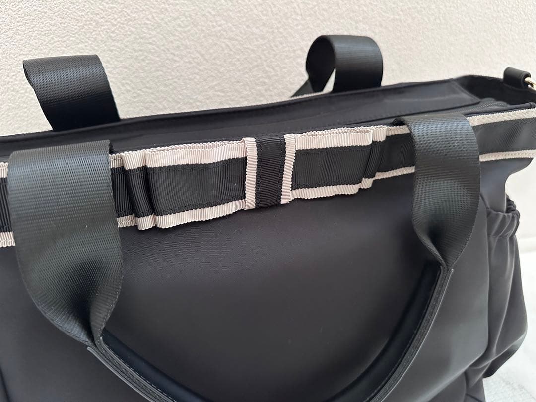 tocca DUAL RIBBON NYLON TOTE L トートバッグ L