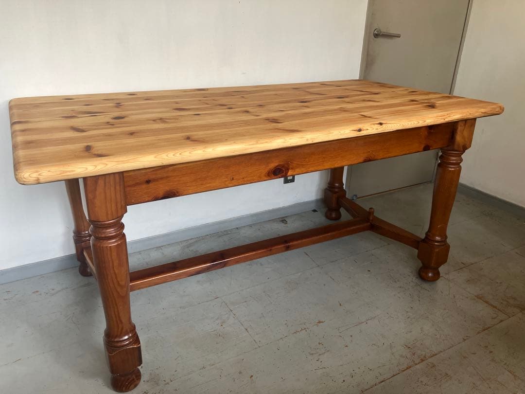 オールドパイン無垢材　イギリスアンティークダイニングテーブル　ヴィクトリアン