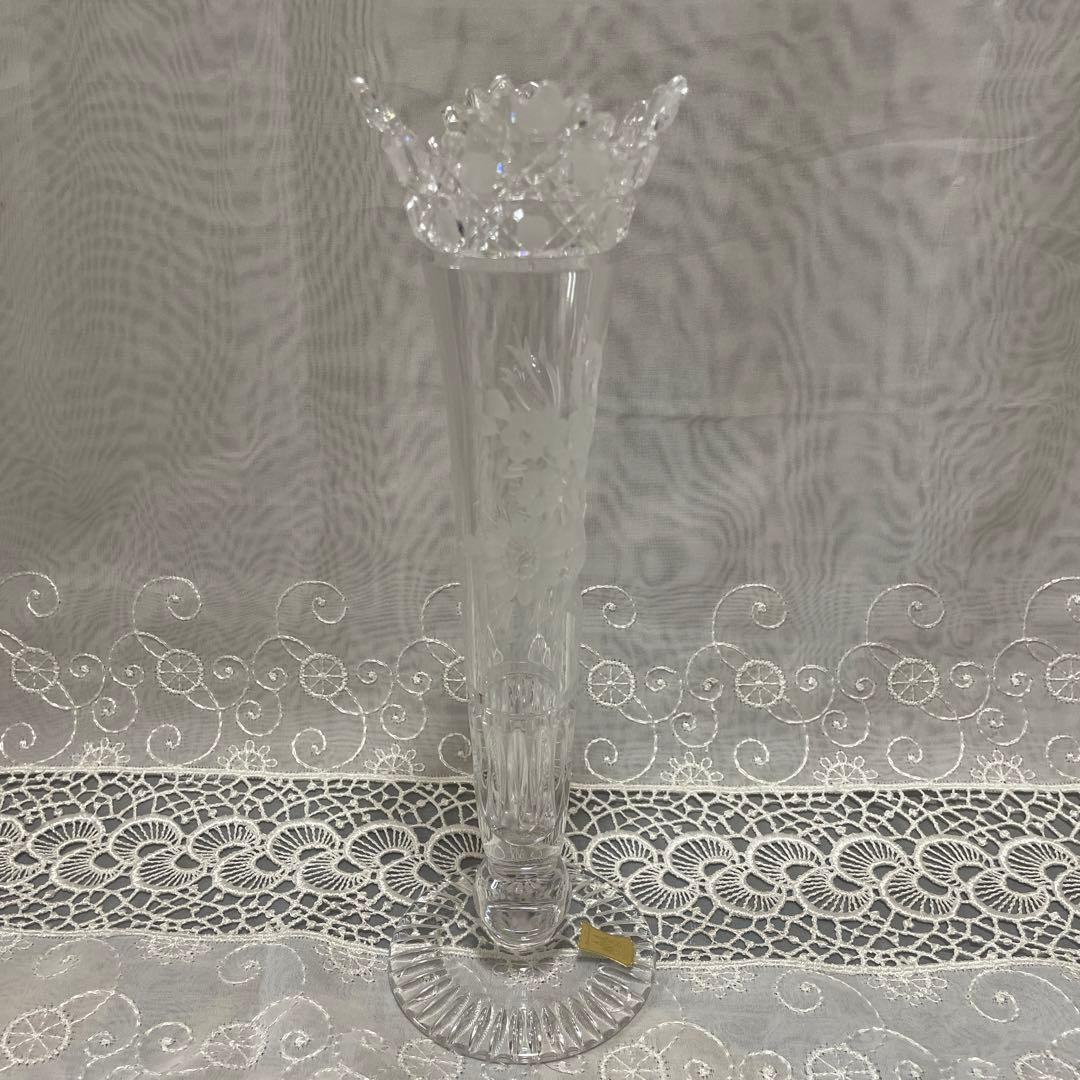 Meissen crystal 一輪挿し　花瓶　クリスタルガラス　未使用