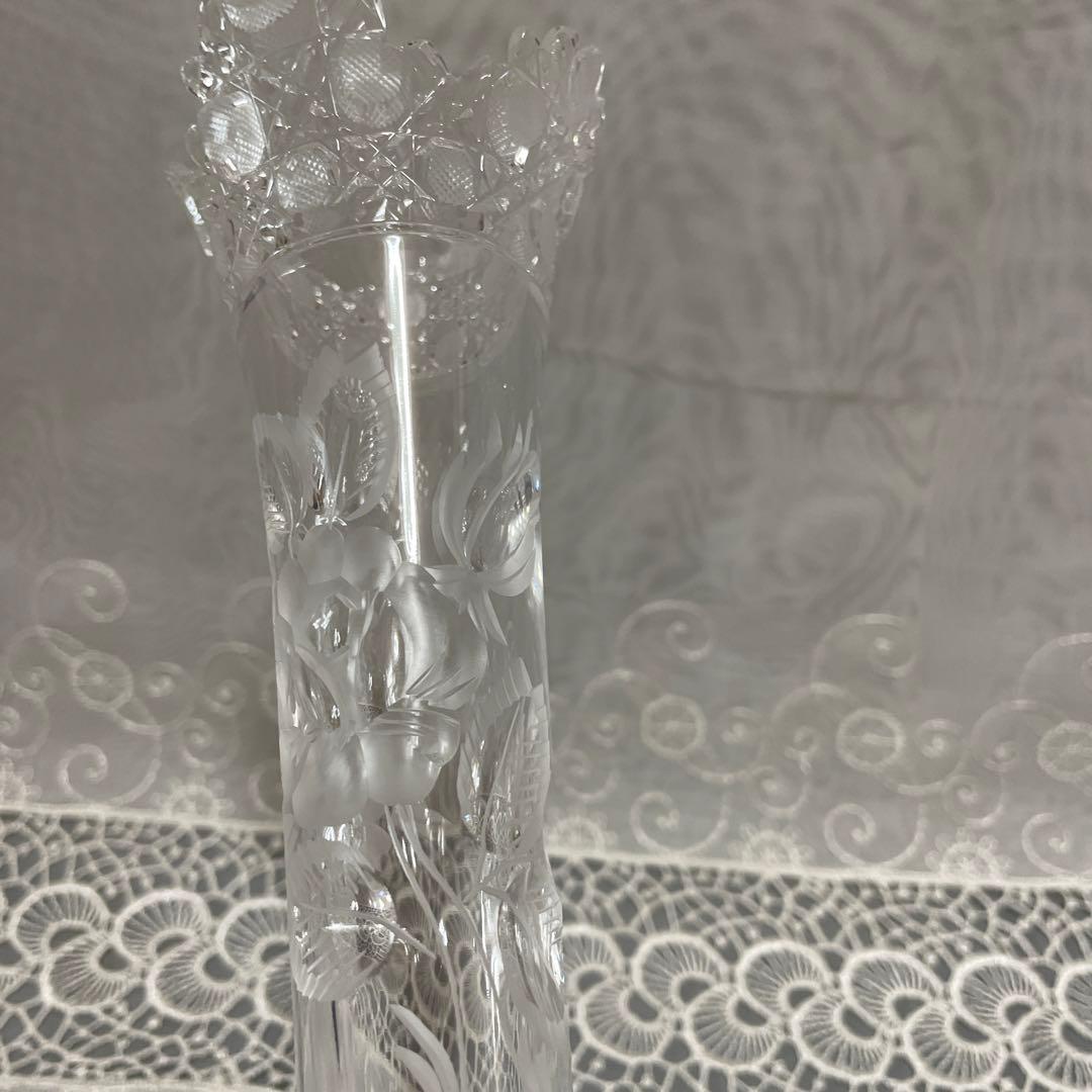 Meissen crystal 一輪挿し　花瓶　クリスタルガラス　未使用