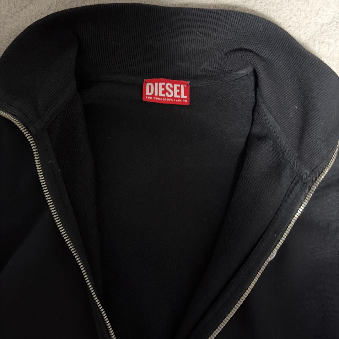 DIESEL ブラック ジップアップジャケット