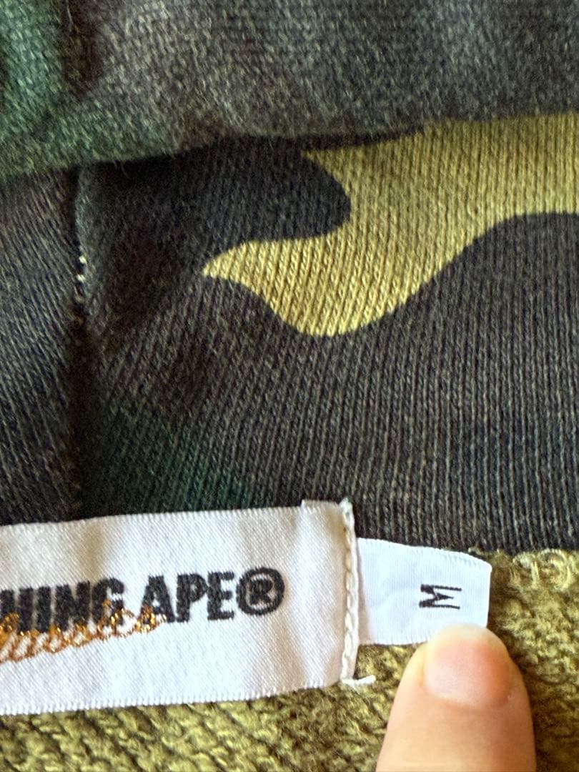 a bathing ape カモ ジップパーカー