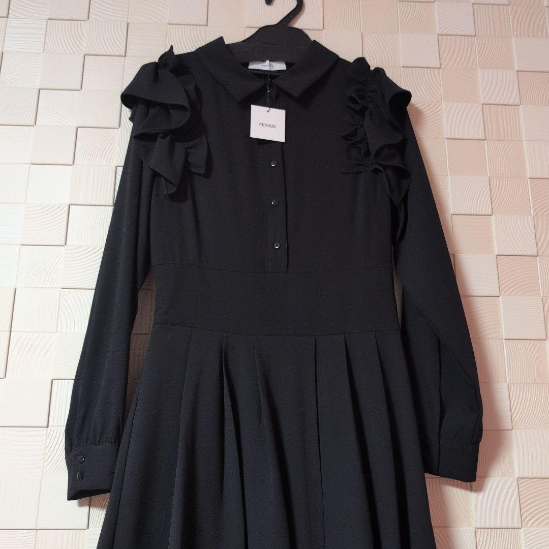新品　FENNEL　シャツカラーラップフレア　ワンピース　スコットクラブ系