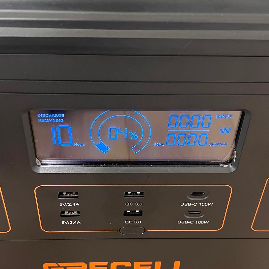 【極美品】GRECELL ポータブル電源2000W リン酸鉄リチウム電池