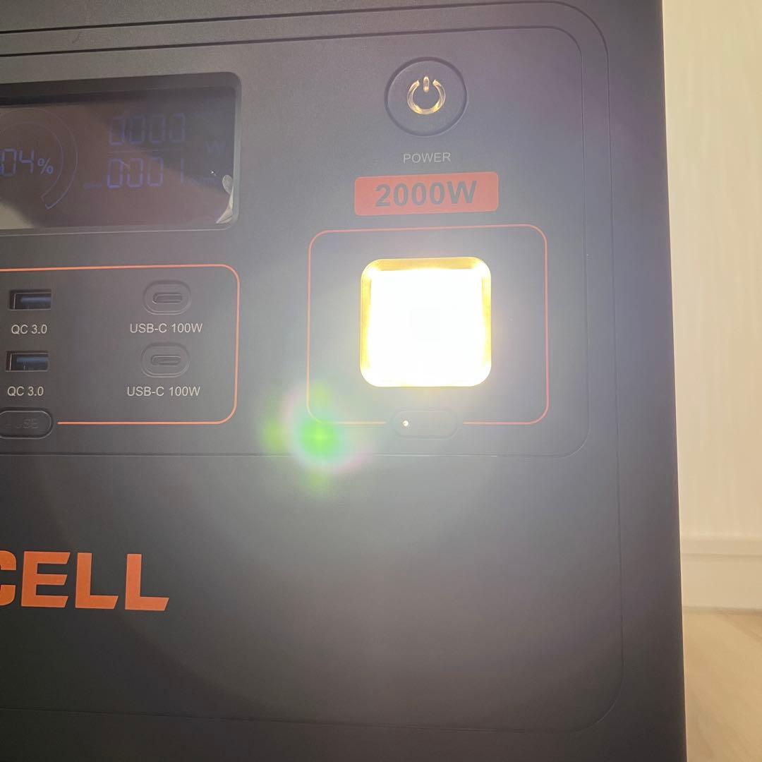 【極美品】GRECELL ポータブル電源2000W リン酸鉄リチウム電池