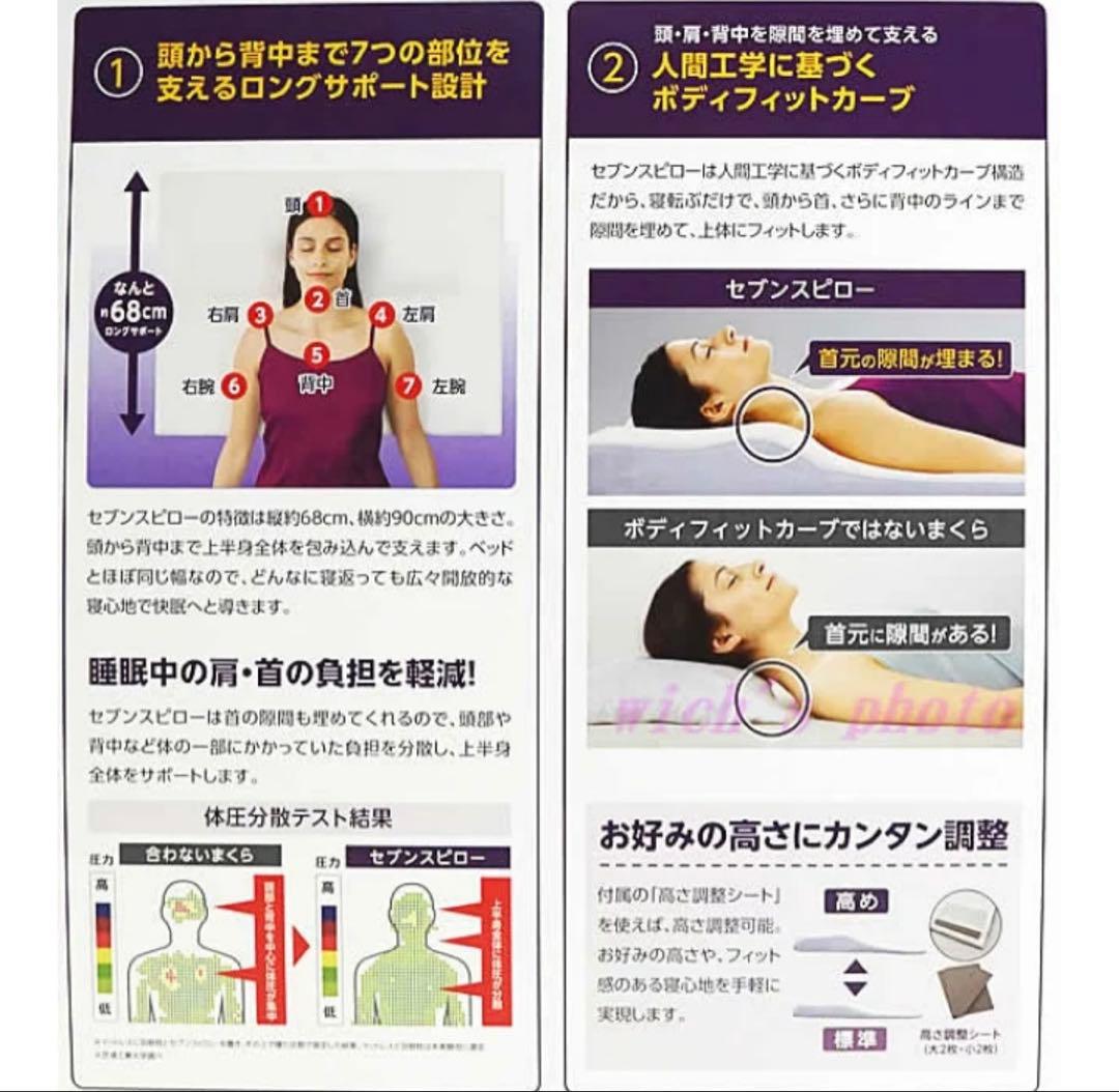 【未使用品】トゥリースリーパー 枕 低反発まくら　シンプル セブンスピロー