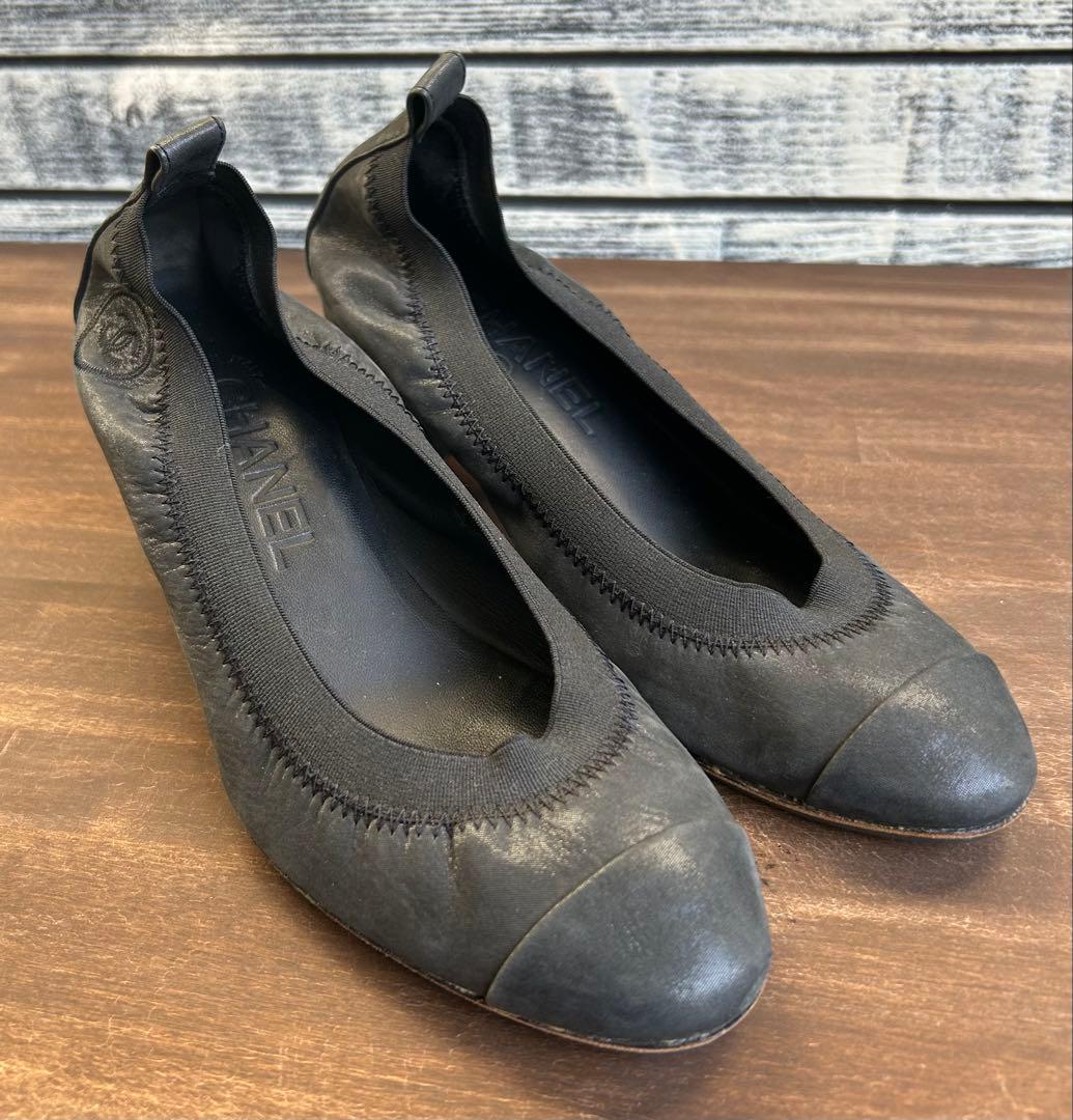 シャネル　CHANEL シャネル パンプス ココマーク ヒール　バレエシューズ