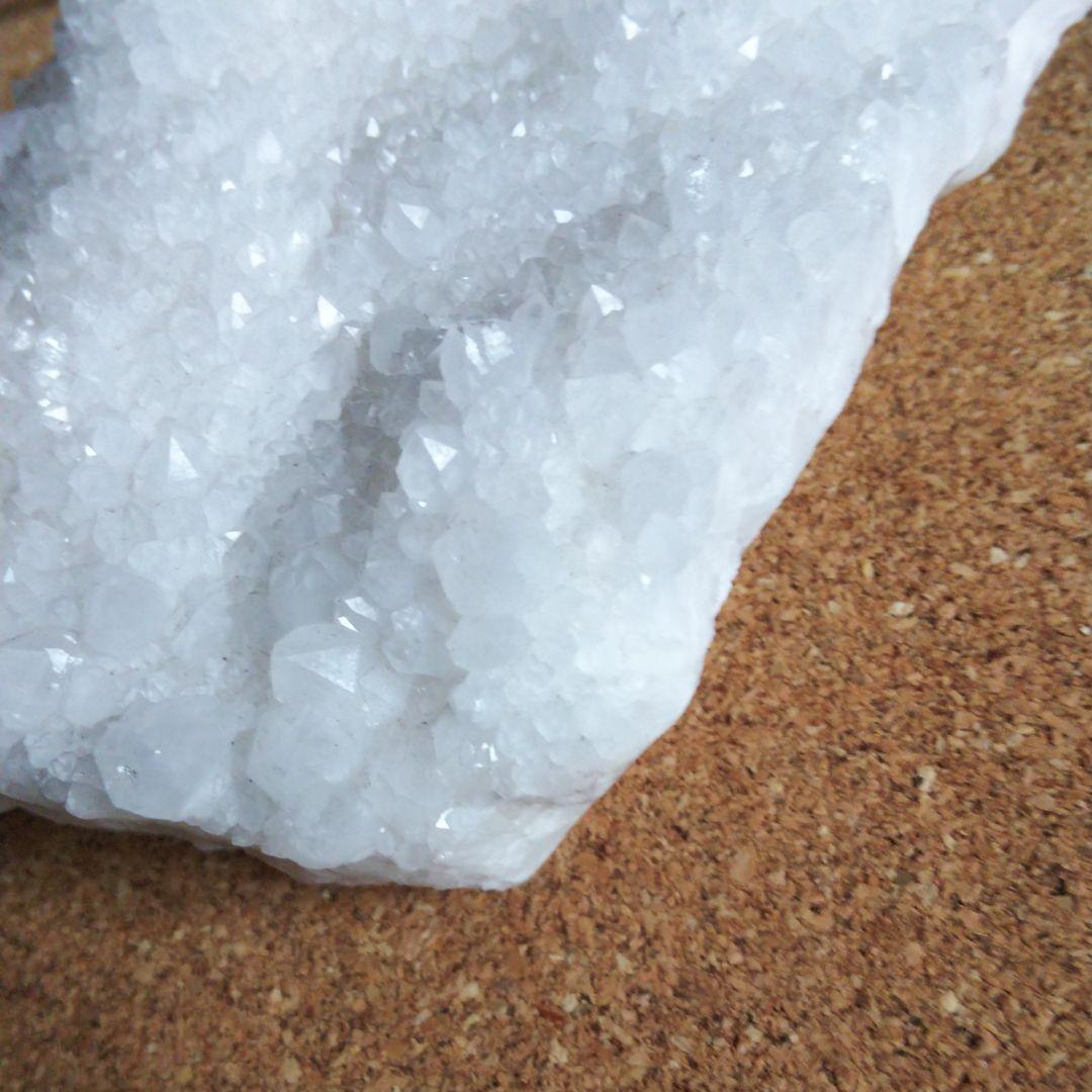 雪雲水晶 天然石 置物 クラスター
