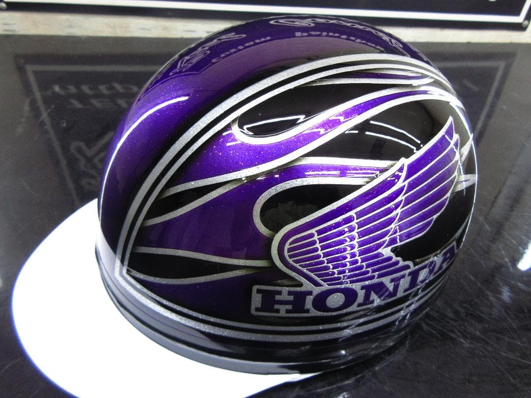 送料込カスタムコルク半　ホンダ　ファイヤー　紫黒ラメ　最安値088