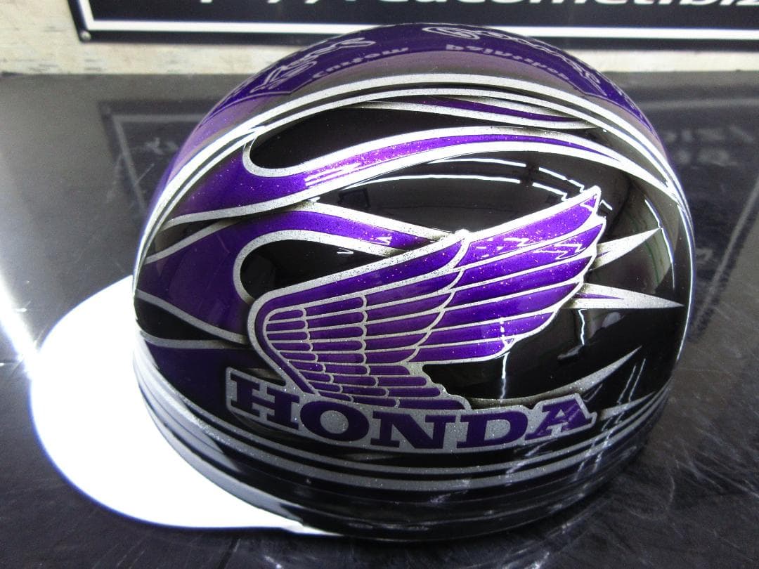 送料込カスタムコルク半　ホンダ　ファイヤー　紫黒ラメ　最安値088