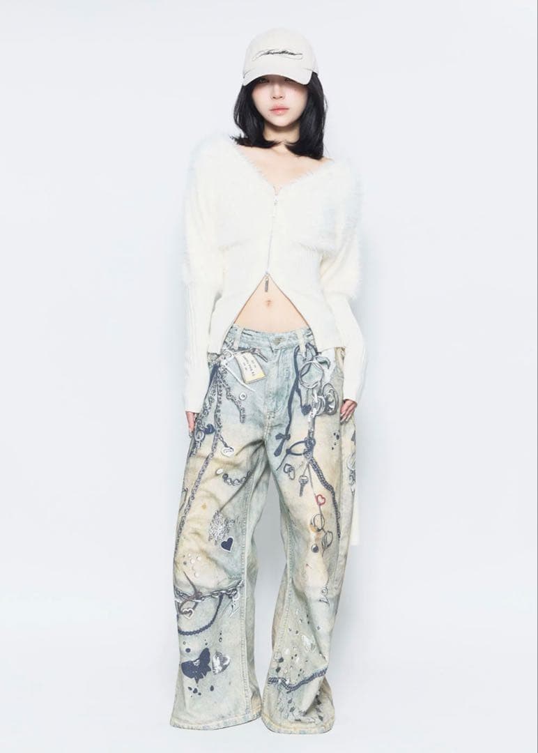 THEREDTHREAD S print denim1 toys デニム