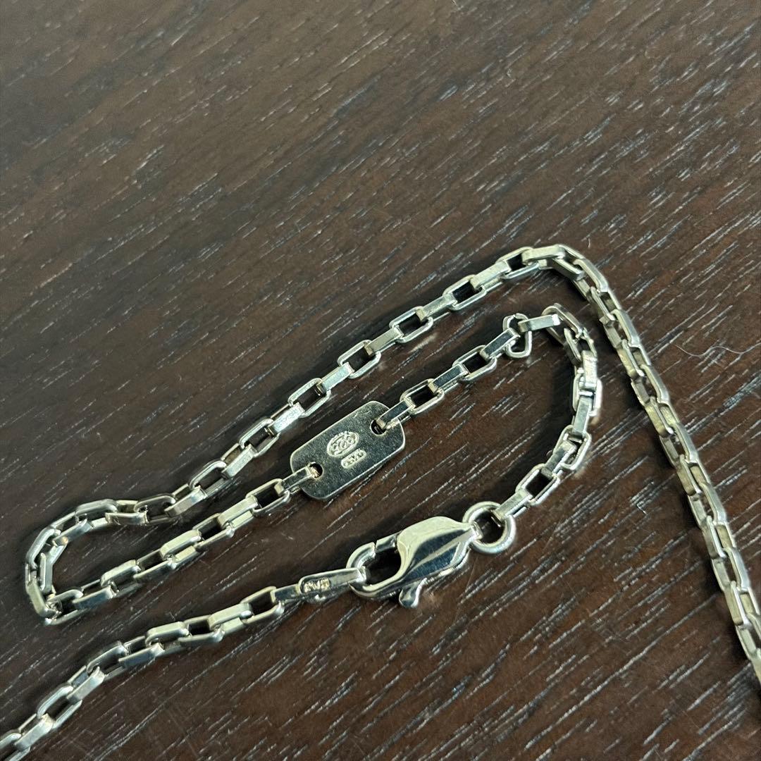 GUCCI グッチ　カットアウト Gロゴ　シルバーネックレス　925