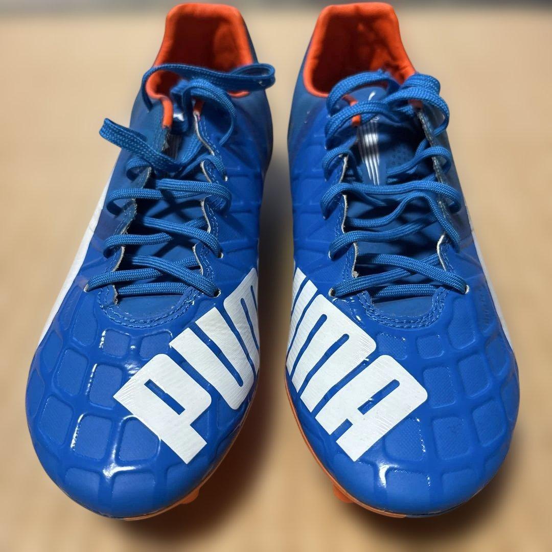 PUMA evospeed サッカーシューズ スパイク 青