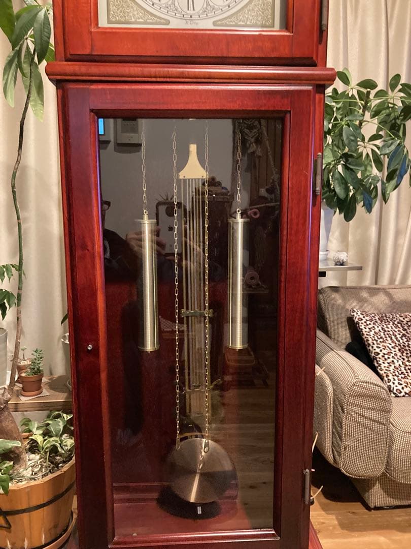 Tempus Fugit ホールクロック 柱時計 ゼンマイ式振り子時計 稼働品