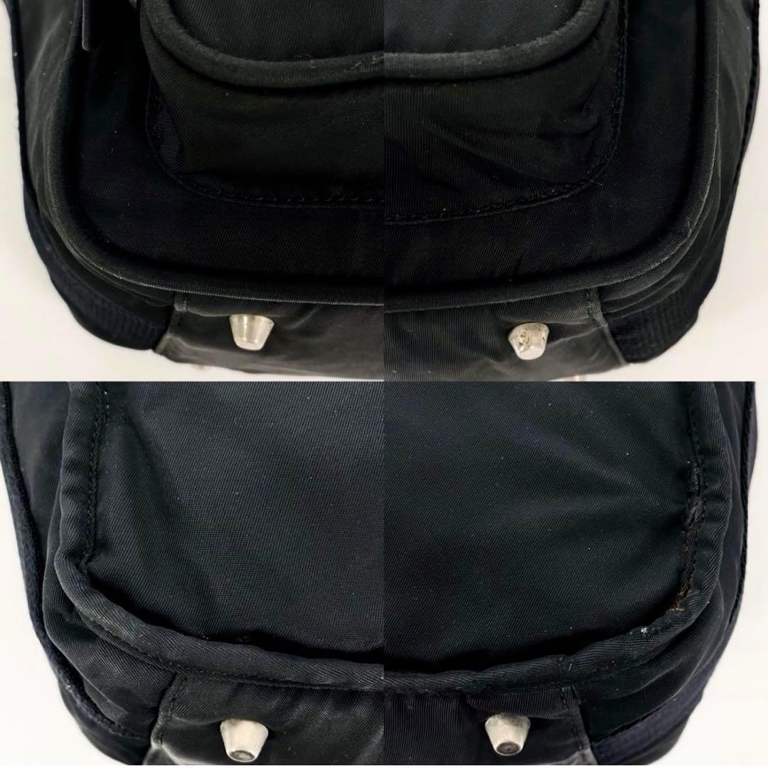 【正規品】プラダ PRADA 三角ロゴ ショルダーバッグ ナイロン 黒 男女兼用