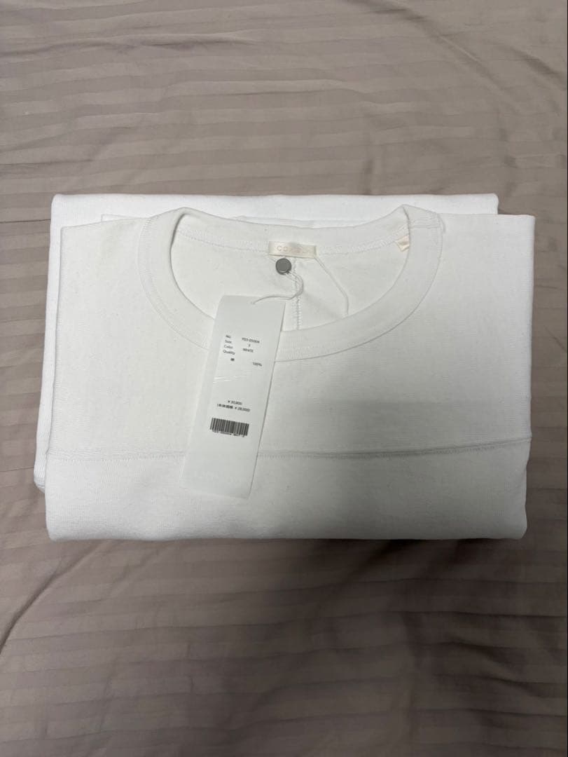 COMOLI 23AW フットボールT ホワイト