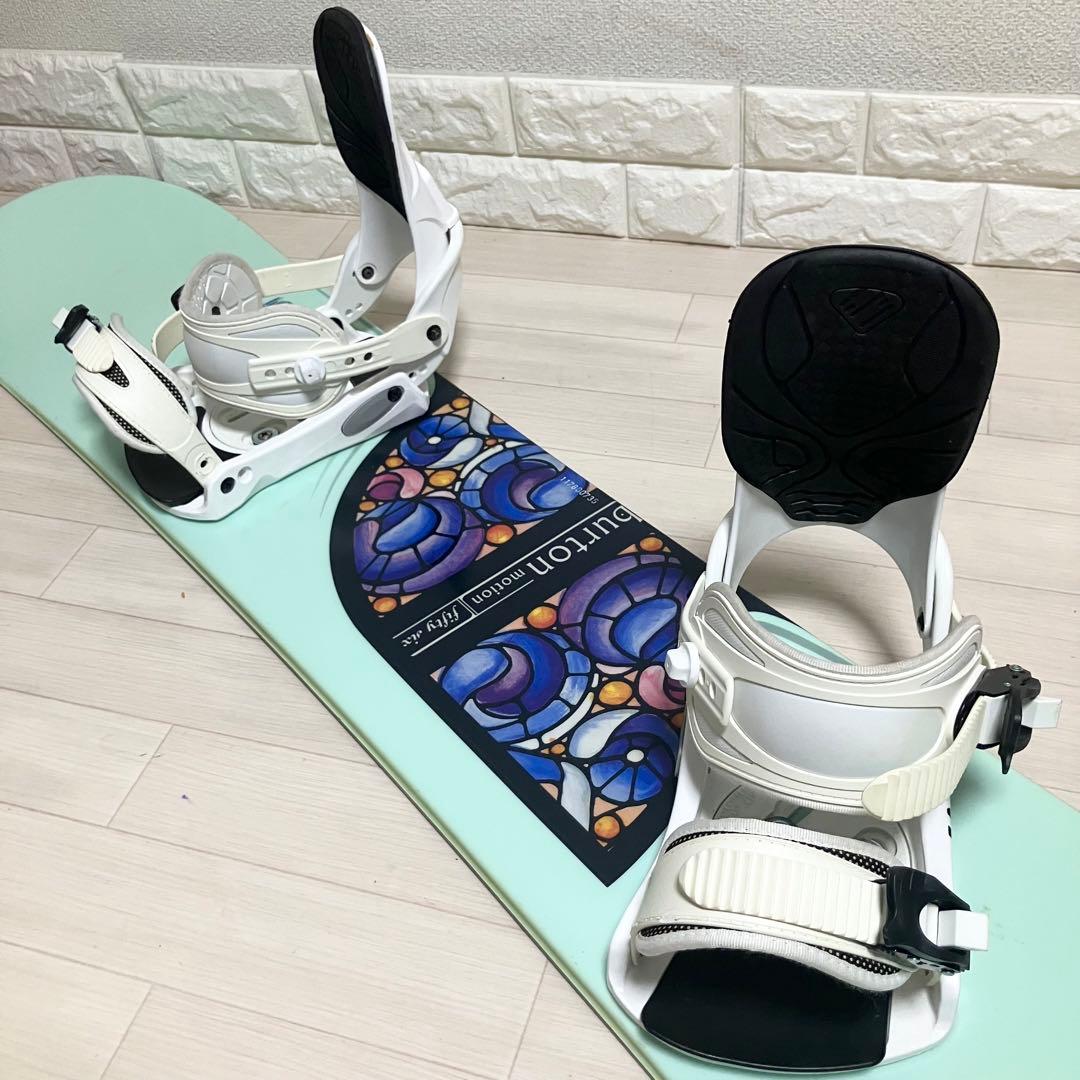 バック付/BURTON motionバートンスノーボードセット156バインM/L