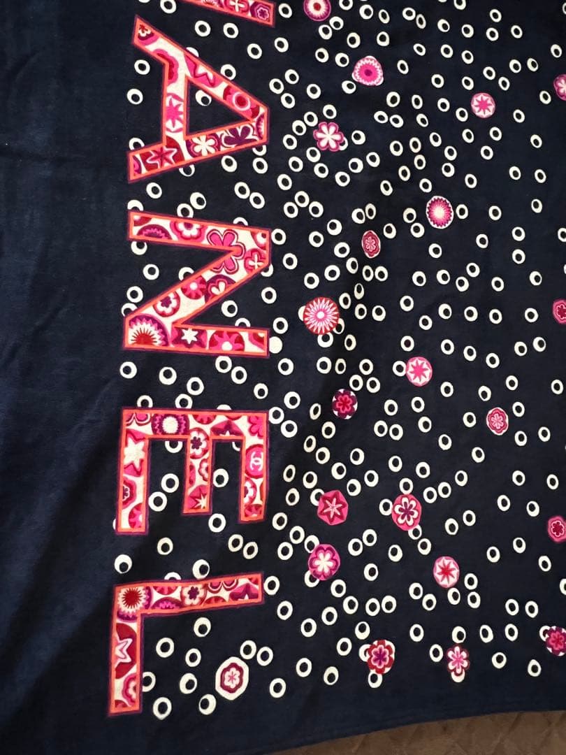 CHANEL シャネル ロゴ ビーチタオル ソファーカバー 140x170cm