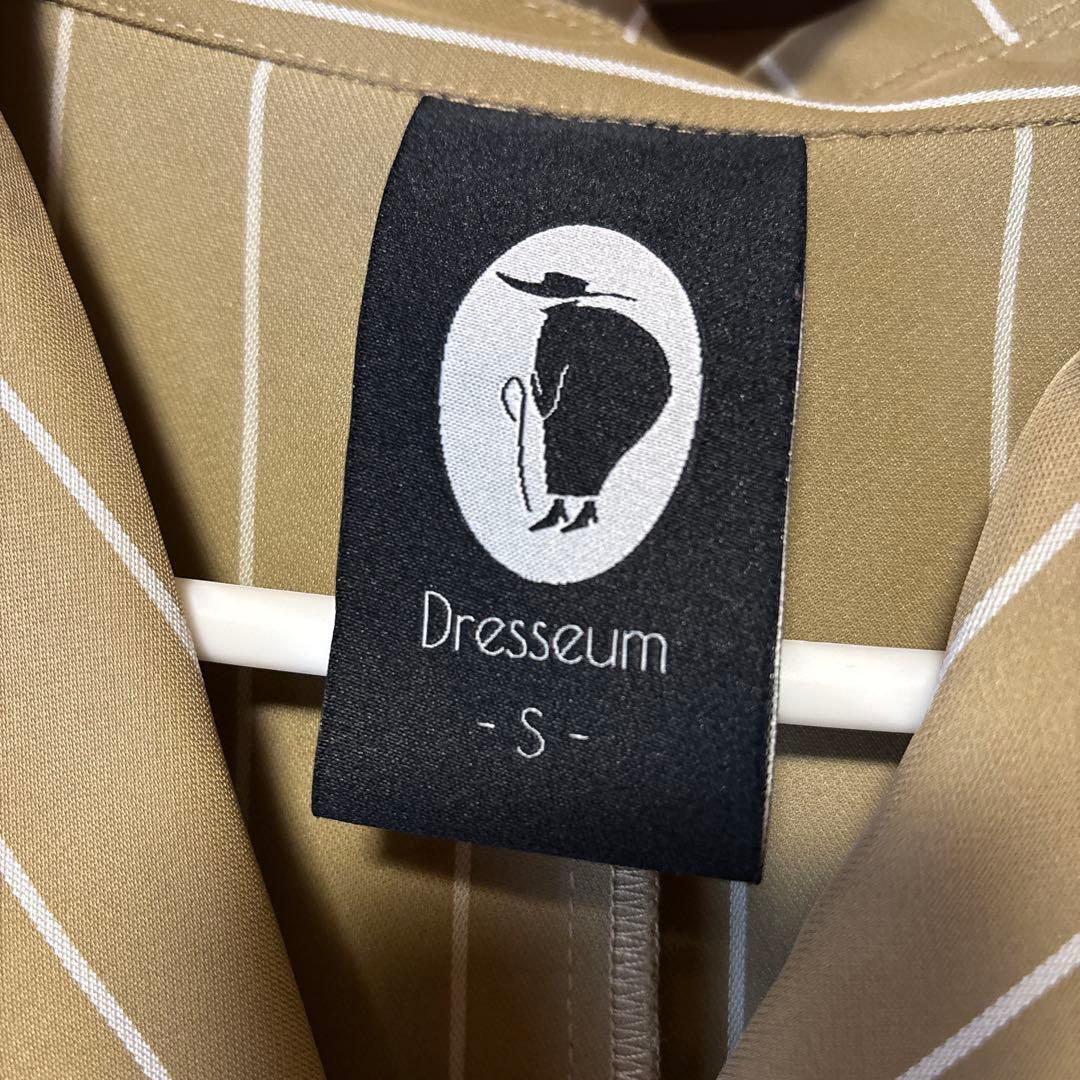 【Dresseum ドレジアム】私のタバコに火を着けて　ストライプトリムシャツ