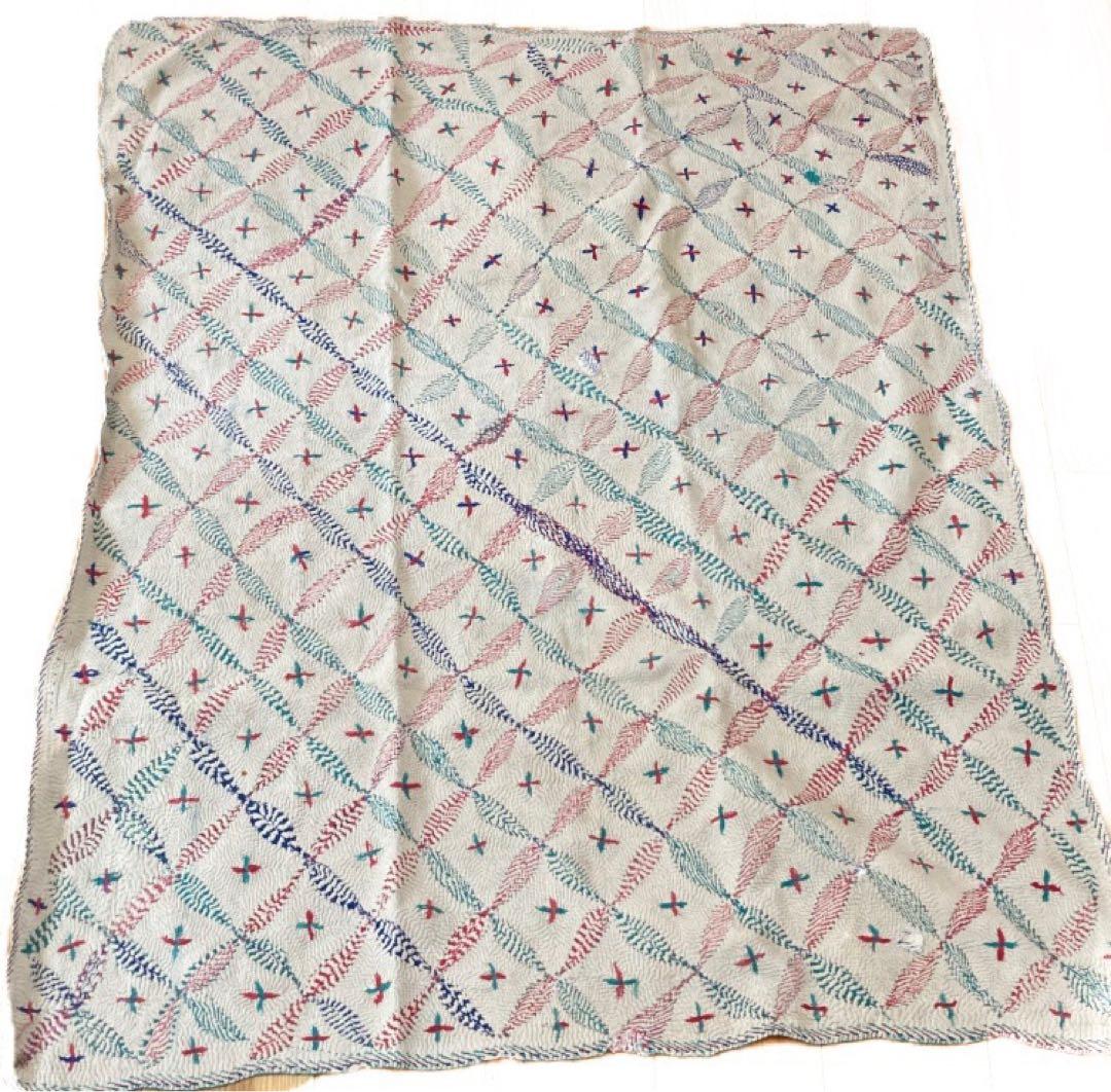 ⌘ kantha quilt ⌘ アンティーク　ヴィンテージ　カンタキルト