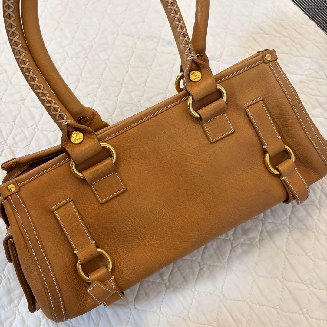 セリーヌ　ハンドバッグ 編み込みハンドル