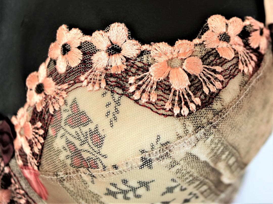 新品★美しい豪華なブラ★フランスのブランドASSIA★手作り★35.000円