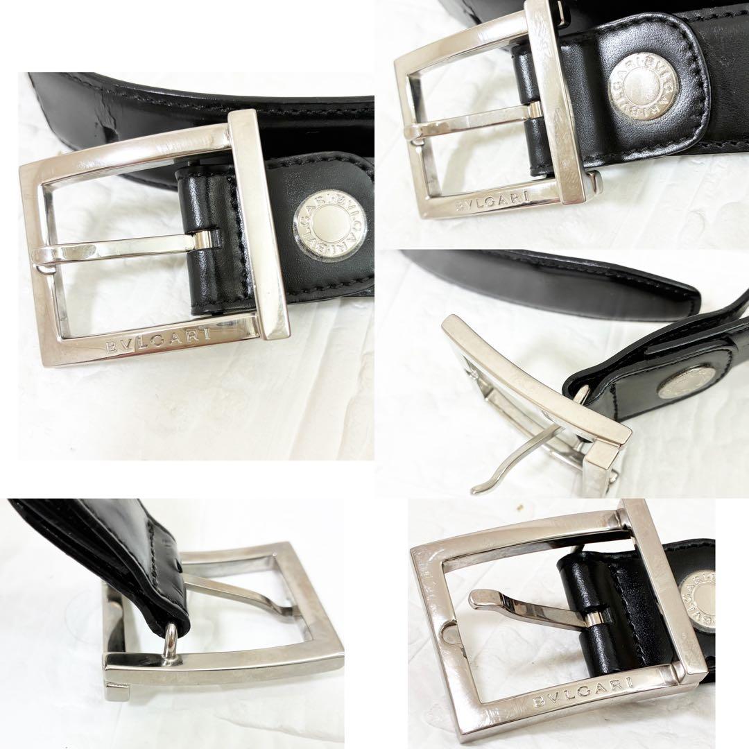 BVLGARI ブルガリ　ベルト　ブラック　シルバー