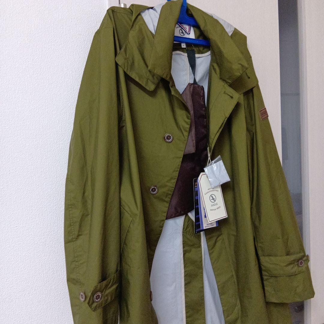 AIGLE XL コンパクト撥水レインコート