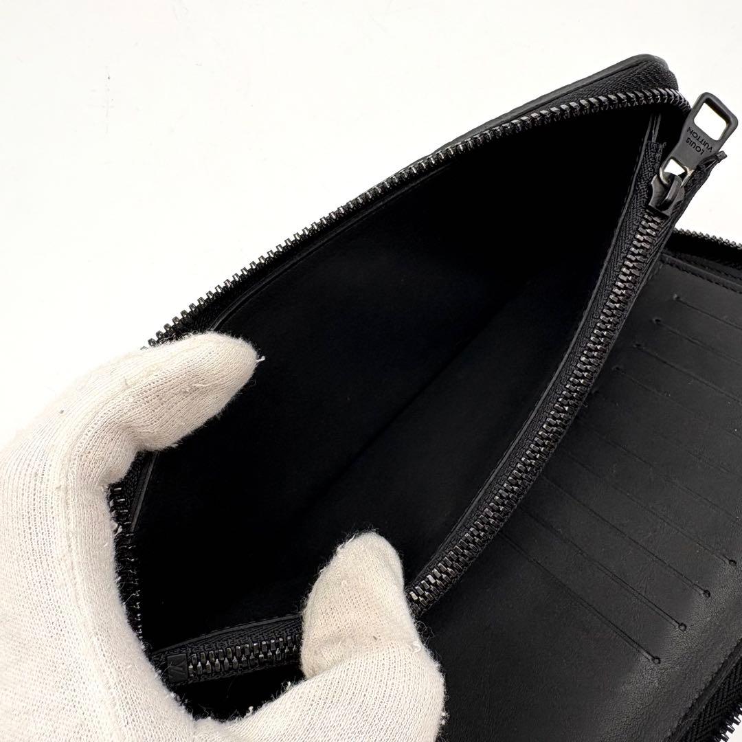 【極美品 IC搭載】ルイヴィトン トリヨン ジッピー ウォレット 長財布 黒